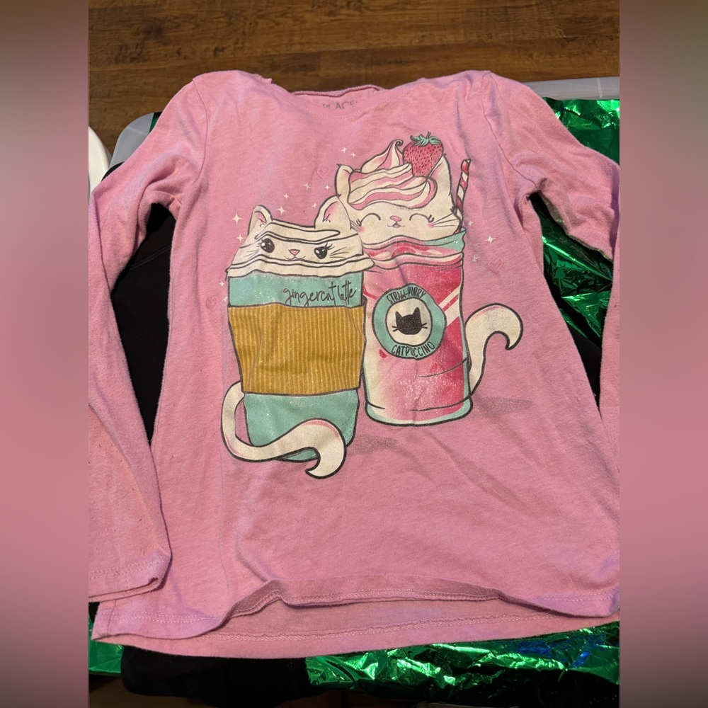 Girls outfit size 8 children’s place & all in motion leggings - Picture 1 of 9